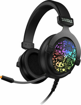 PC headset Connect IT DOODLE RGB Svart PC headset - 1