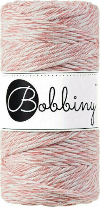 Šňůra  Bobbiny Macrame Cord 3 mm 100 m Strawberry Šňůra 