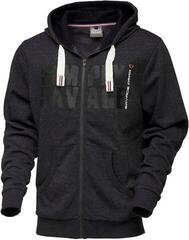 Savage Gear Simply Savage Raw Zip Hoodie Dark Grey Melange
