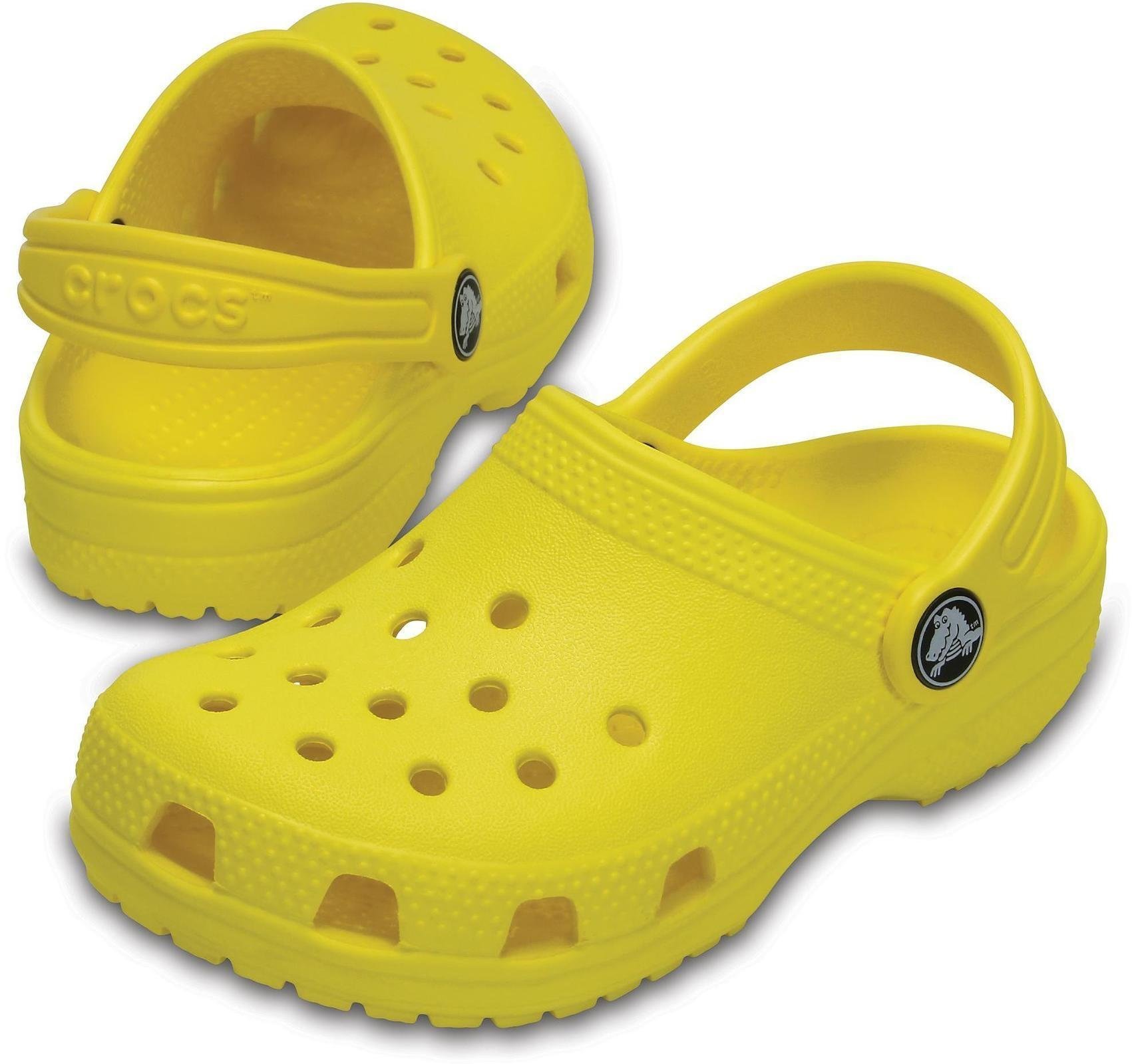 Kinderschuhe Crocs Classic Clog Sandalen Lemon