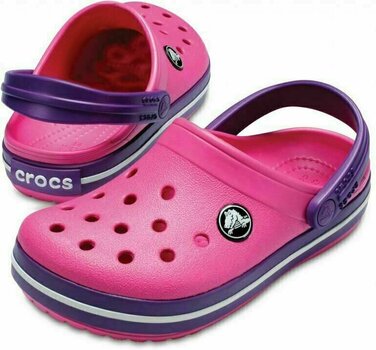 Buty żeglarskie dla dzieci Crocs Kids' Crocband Clog Paradise Pink/Amethyst 20-21 - 1