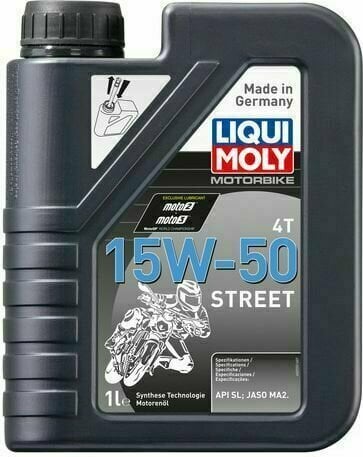 Olio motore Liqui Moly 2555 Motorbike 4T 15W-50 Street 1L Olio motore