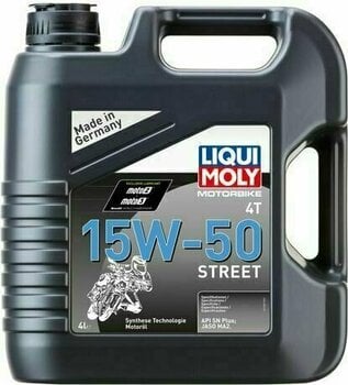Olej silnikowy Liqui Moly 1689 Motorbike 4T 15W-50 Street 4L Olej silnikowy - 1