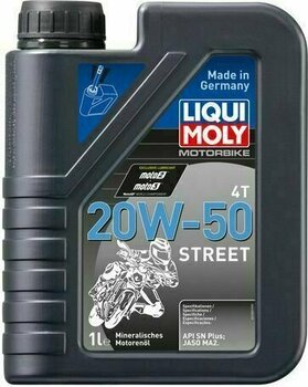 Motorový olej Liqui Moly 1500 Motorbike 4T 20W-50 Street 1L Motorový olej - 1