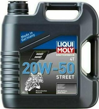 Olej silnikowy Liqui Moly 1696 Motorbike 4T 20W-50 Street 4L Olej silnikowy - 1