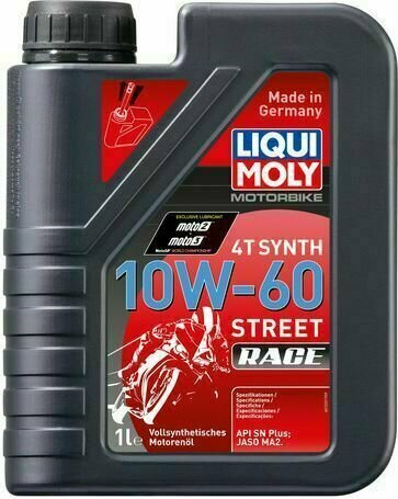Motorový olej Liqui Moly 1525 Motorbike 4T Synth 10W-60 Street Race 1L Motorový olej