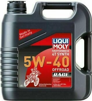 Motorový olej Liqui Moly 3019 Motorbike 4T Synth 5W-40 Offroad Race 4L Motorový olej - 1