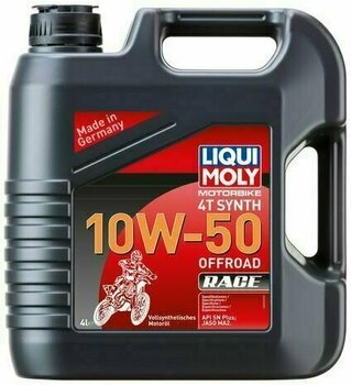 Engine Oil Liqui Moly 3052 Motorbike 4T Synth 10W-50 Offroad Race 4L Engine Oil - 1