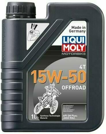 Motorový olej Liqui Moly 3057 Motorbike 4T 15W-50 Offroad 1L Motorový olej