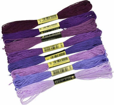 Embroidery yarns Alma Embroidery yarns TH013-C1 Violet 8 m - 1