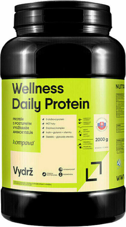 Protéine multi-composants Kompava Wellness Daily Protein Pas de saveur 2000 g Protéine multi-composants