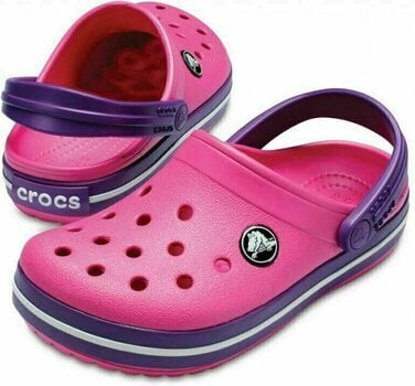 Kinderschuhe Crocs Crocband Clog Sandalen Paradise Pink/Amethyst - 1