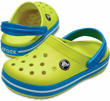 Jachtařská obuv Crocs Crocband Clog Sandály Tennis Ball Green/Ocean - 1