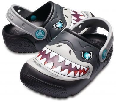 Zapatos para barco de niños Crocs Fun Lab Lights Clog Kids Black 22-23