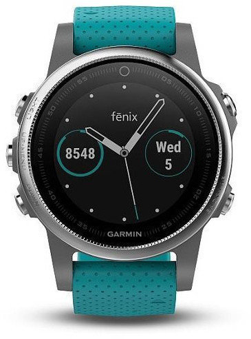 Reloj inteligente / Smartwatch Garmin fenix 5S Silver/Turquoise
