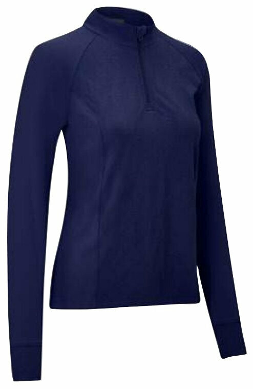Callaway Jacquard Floral 1/4 Zip Peacoat L