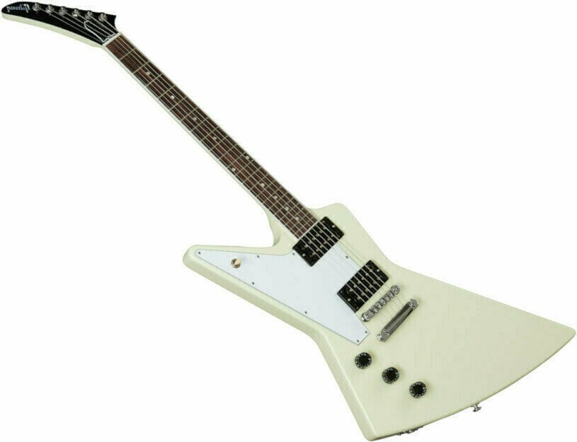 Electric guitar Gibson 70s Explorer LH Classic White