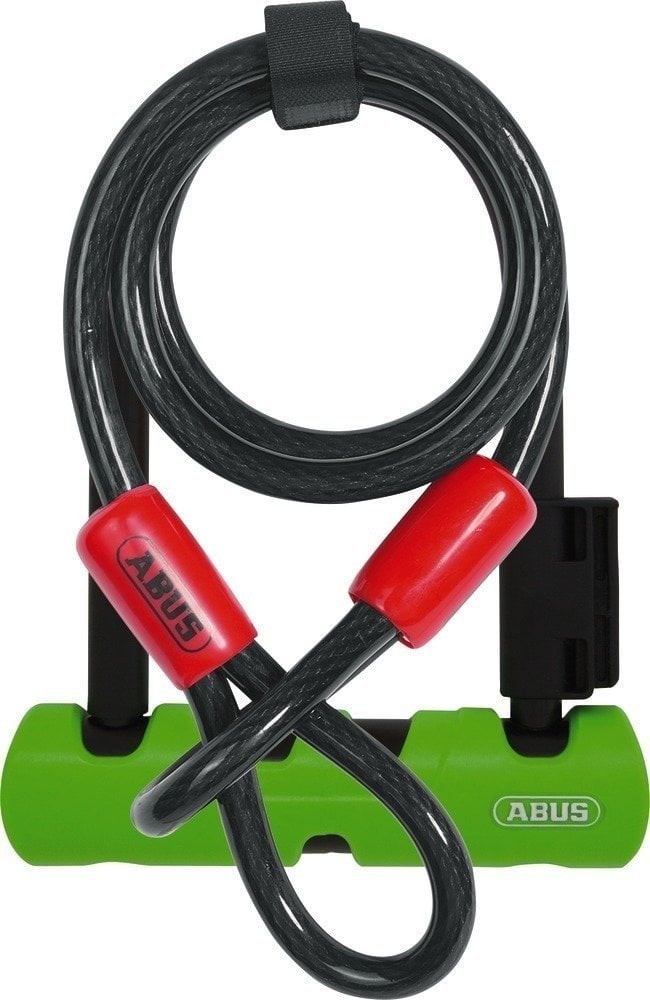Bike Lock Abus Ultra Mini 410/150HB140+SH34 + Cobra 10/120 Green 120 cm