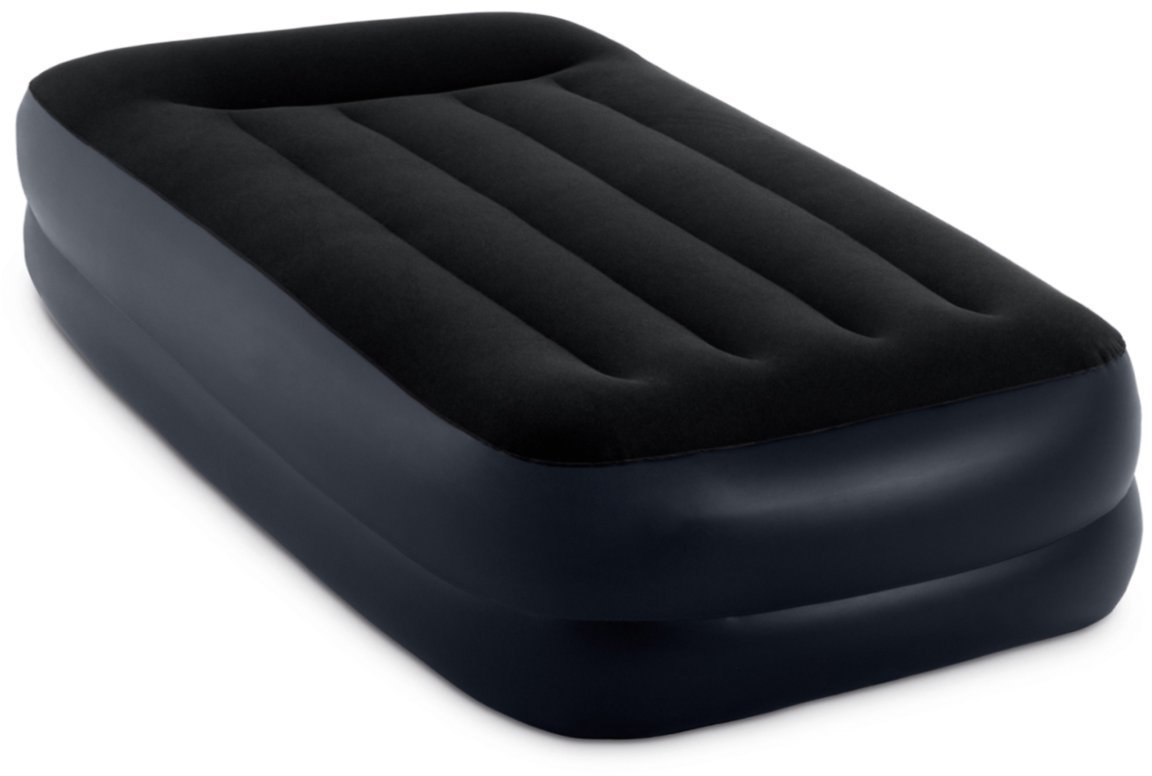 Opblaasbaar meubilair Intex Queen Pillow Rest Mid-Rise Airbed W/Fiber-Tech Bip