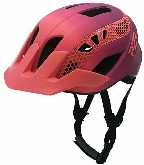Bike Helmet P2R Zenero Satin Red/Satin Purple S/M Bike Helmet