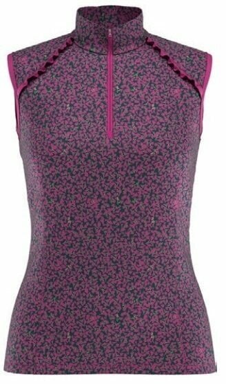 Chemise polo Callaway Mini Floral Mock Lilac Rose XS