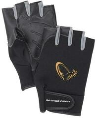 Angelhandschuhe Savage Gear Neoprene Half Finger Black