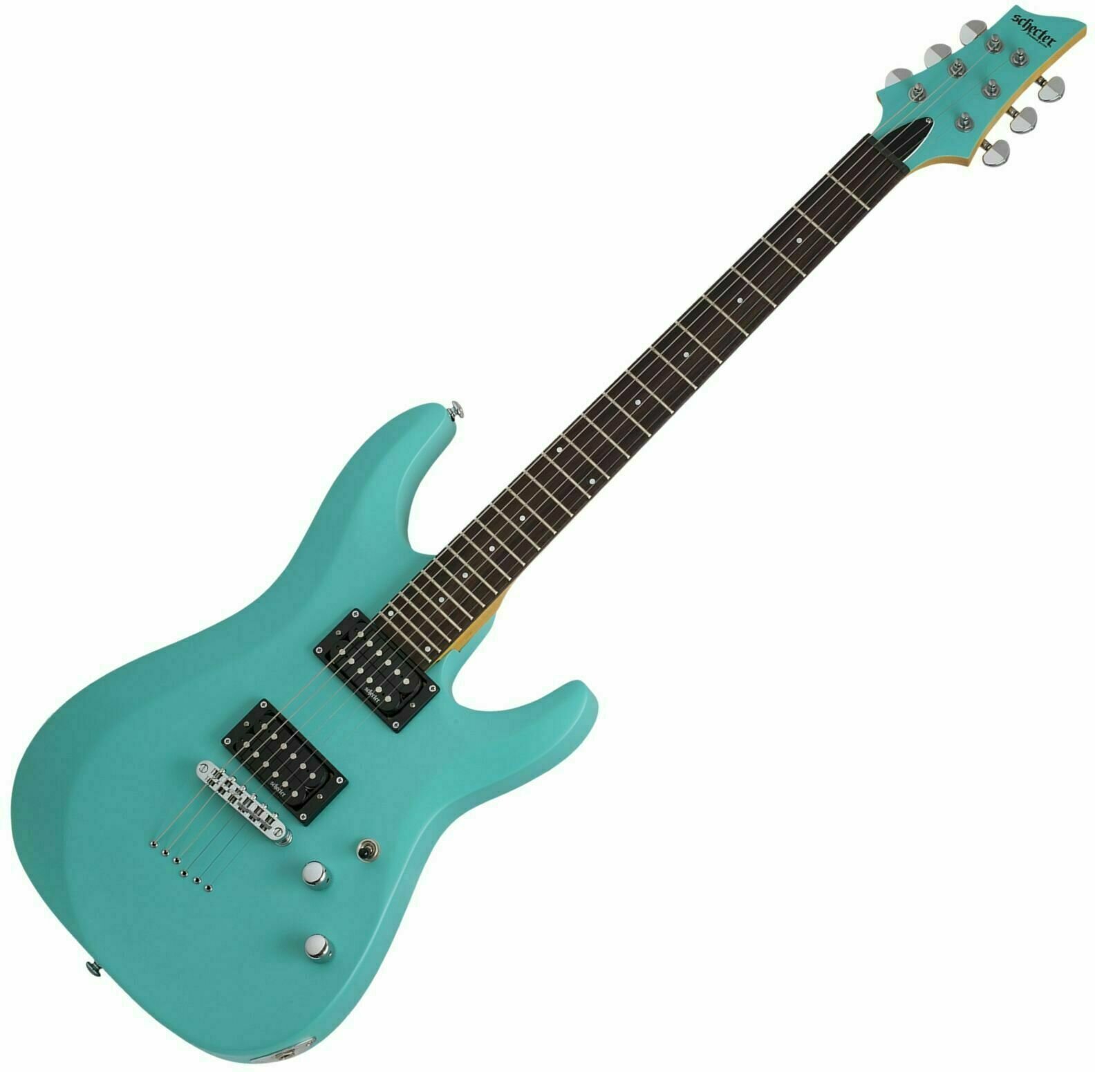 Elektrisk gitarr Schecter C-6 Deluxe Satin Aqua