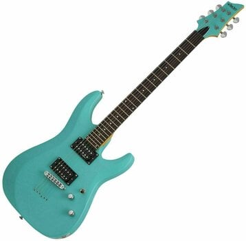 Electric guitar Schecter C-6 Deluxe Satin Aqua - 1