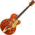 Semi-Acoustic Guitar Gretsch G6120TG Players Edition Nashville Orange Satin