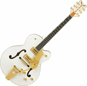 Semi-Acoustic Guitar Gretsch G6136TG Players Edition Falcon White Semi-Acoustic Guitar - 1