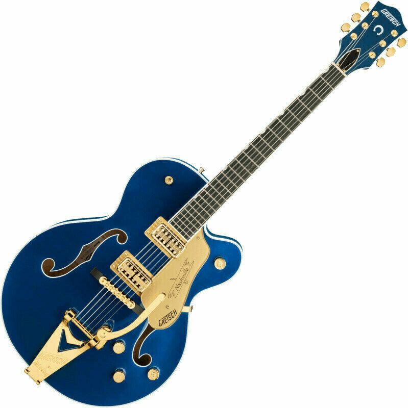 Ημιακουστική Κιθάρα Gretsch G6120TG Players Edition Nashville Azure Metallic