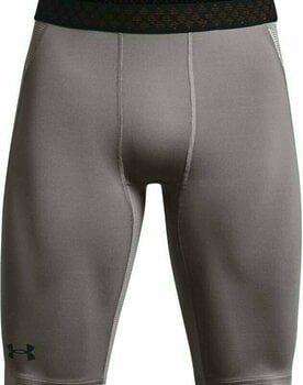 Fitness Trousers Under Armour UA Rush HeatGear 2.0 Long Shorts Concrete/Black S Fitness Trousers - 1