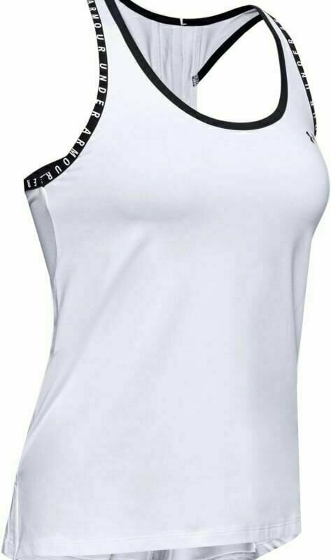 Camisetas sin mangas para correr Under Armour UA W Knockout Tank White/Black L Camisetas sin mangas para correr