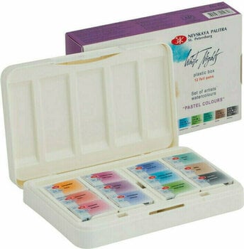 Peintures aquarelles Nevskaya Palitra White Nights Ensemble de peintures à l'aquarelle 12 pcs - 1