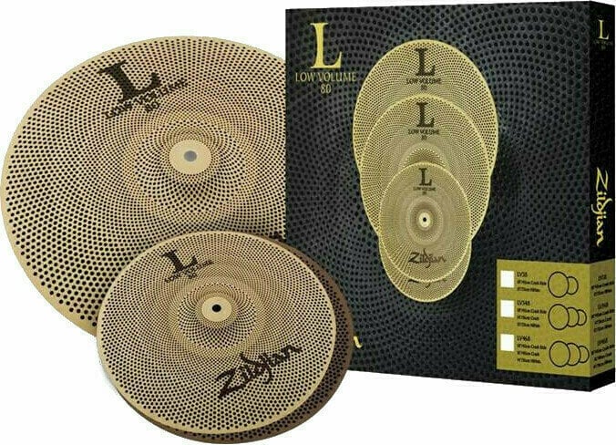 Set de cymbales Zildjian LV38 L80 Low Volume 13/18 Set de cymbales