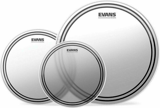 Drumhead Set Evans ETP-EC2SCTD-R EC2S Frosted Fusion Drumhead Set - 1