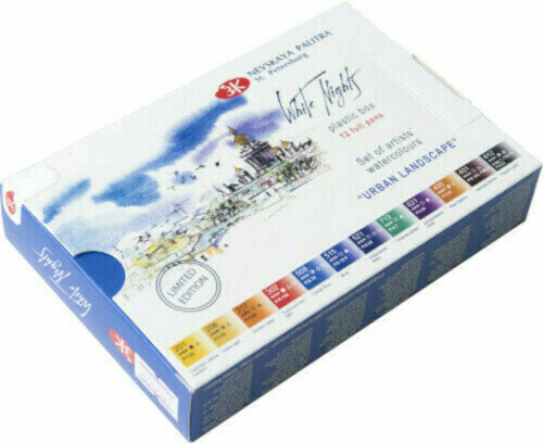 Peintures aquarelles Nevskaya Palitra White Nights Ensemble de peintures à l'aquarelle 12 pcs