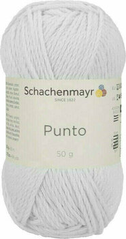 Knitting Yarn Schachenmayr Punto 00010 White - 1