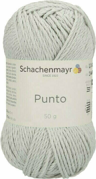 Knitting Yarn Schachenmayr Punto 00090 Light Gray