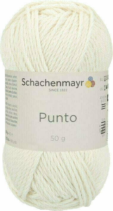 Knitting Yarn Schachenmayr Punto 00012 Natur Knitting Yarn