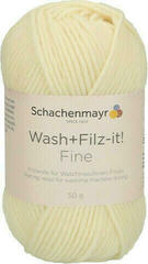 Pletilna preja Schachenmayr WASH+FILZ-IT FINE 00102 White Pletilna preja