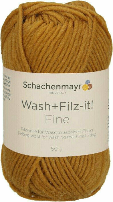 Knitting Yarn Schachenmayr WASH+FILZ-IT FINE 00147 Gold