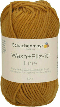 Knitting Yarn Schachenmayr WASH+FILZ-IT FINE 00147 Gold - 1