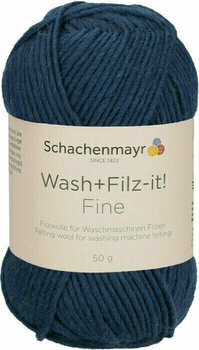 Knitting Yarn Schachenmayr WASH+FILZ-IT FINE 00125 Indigo - 1