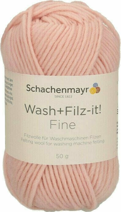 Fil à tricoter Schachenmayr WASH+FILZ-IT FINE 00140 Rose Fil à tricoter