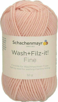 Knitting Yarn Schachenmayr WASH+FILZ-IT FINE 00140 Rose - 1