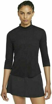 Koszulka Polo Nike Dri-Fit UV Ace Mock Black XS - 1