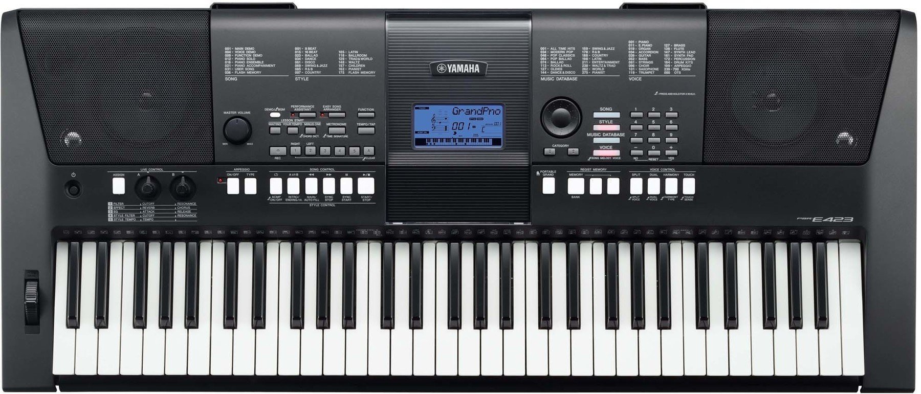 Keyboard met aanslaggevoeligheid Yamaha PSR E423
