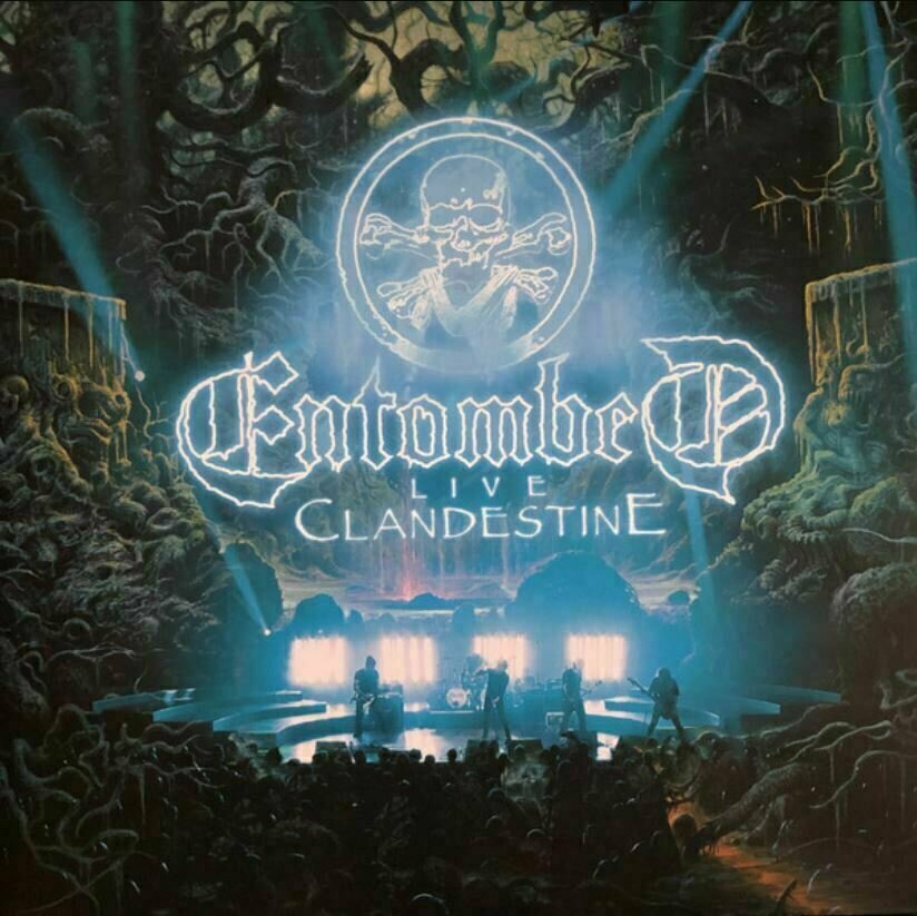 Disco de vinilo Entombed - Clandestine Live (Phd Exclusive Blue Vinyl + Poster) (2 LP)