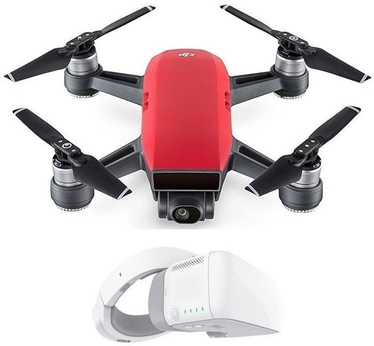 Dronă DJI Spark Fly More Combo Lava Red Version + Goggles - DJIS0203CG